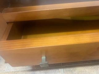 mesa centro salón madera de pino 90 cm