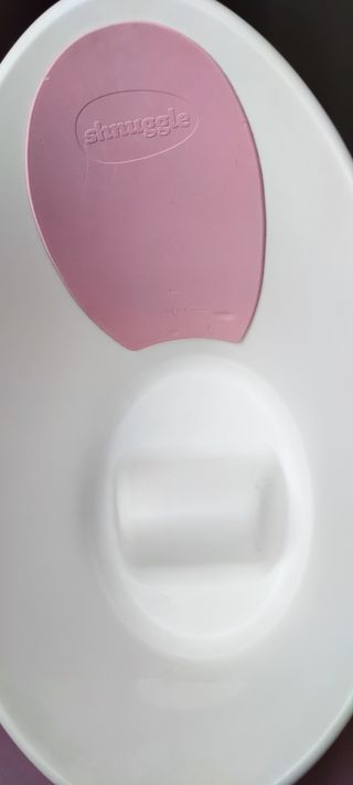 Bañera Shnuggle blanca y rosa