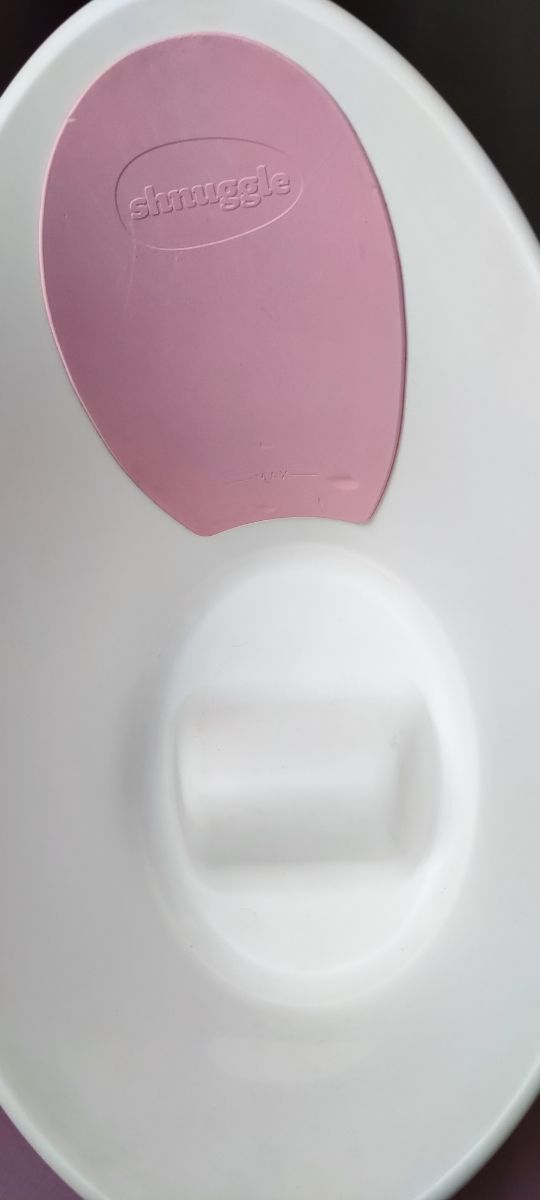 Bañera Shnuggle blanca y rosa