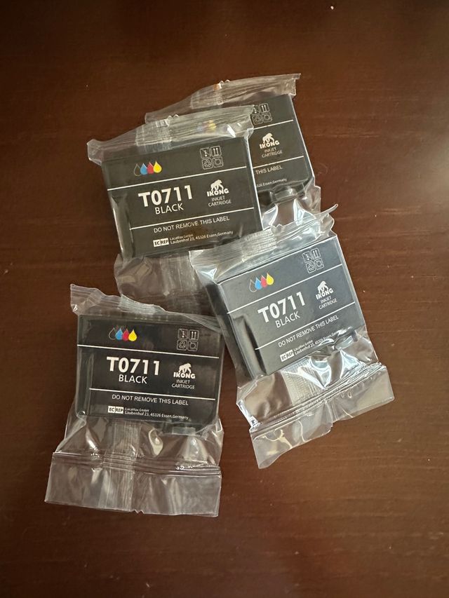 4 Tinteiros T7011 preto