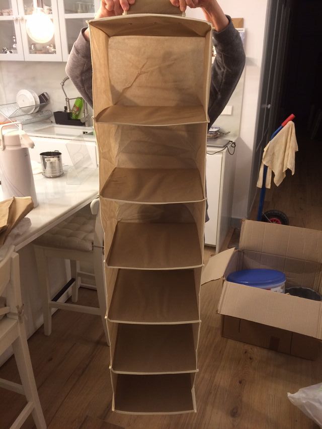 Organizador de armarios, tipo Ikea.