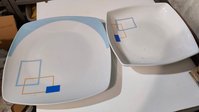 Platos llanos y hondos 
