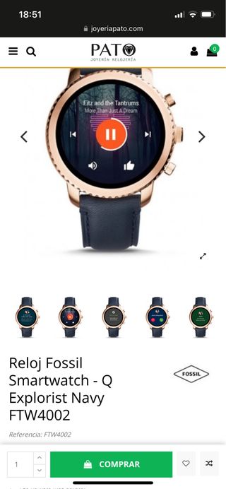 Smartwatch Fossil modeloFTW4002