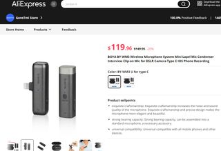 Microfono Plug & Play BOYA BY-WM3 per iPhone