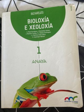 Bioloxía e xeoloxía 1ºBacharelato ANAYA
