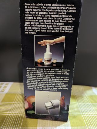 Picador cortador cebolla como nuevo