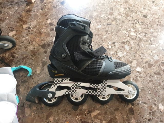 Patines en línea +bolsa transporte+protecciones