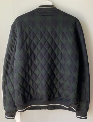 Cazadora bomber Zara a cuadros hombre talla L
