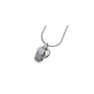 Colgante Anello rodio cristal swarovski