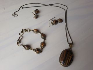Conjunto bisuteria piedra