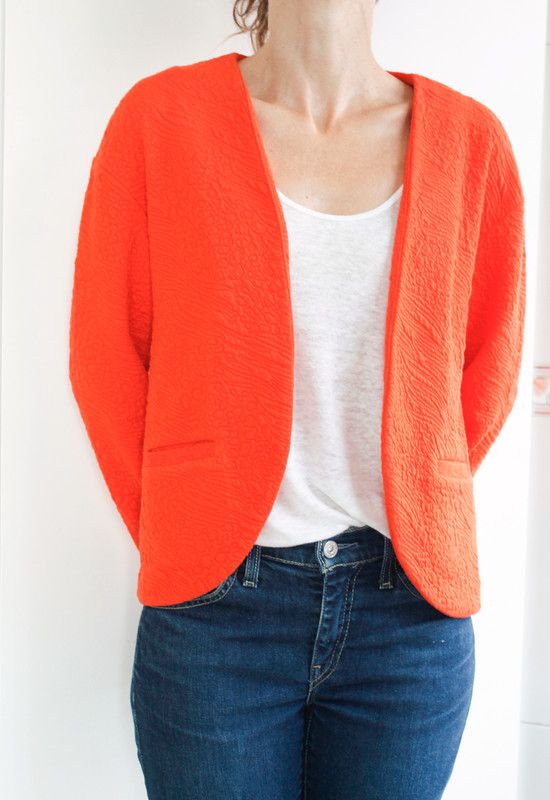 Chaqueta naranja Mango