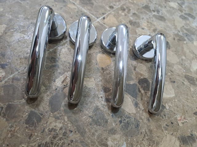 Set maniglie per porte in acciaio inossidabile