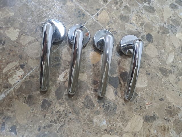 Set maniglie per porte in acciaio inossidabile