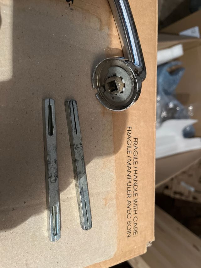 Set maniglie per porte in acciaio inossidabile