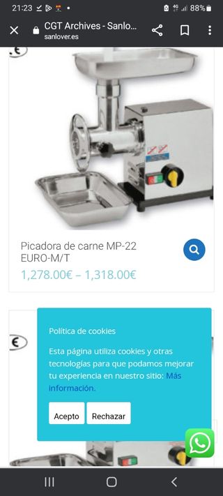 Picadora de carne profesional