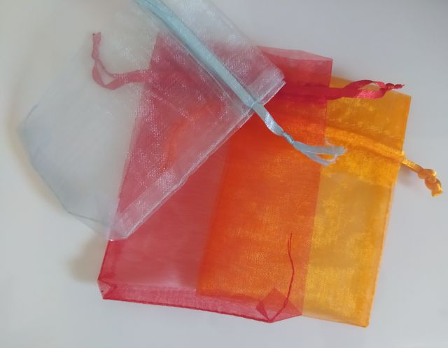 Pendientes largos plata y ámbar.