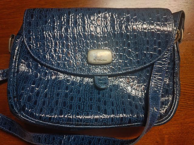 Borsa vintage blu