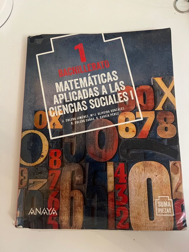libro matemáticas 1 bachillerato