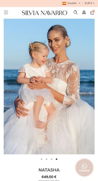 Vestido de novia Silvia Navarro 