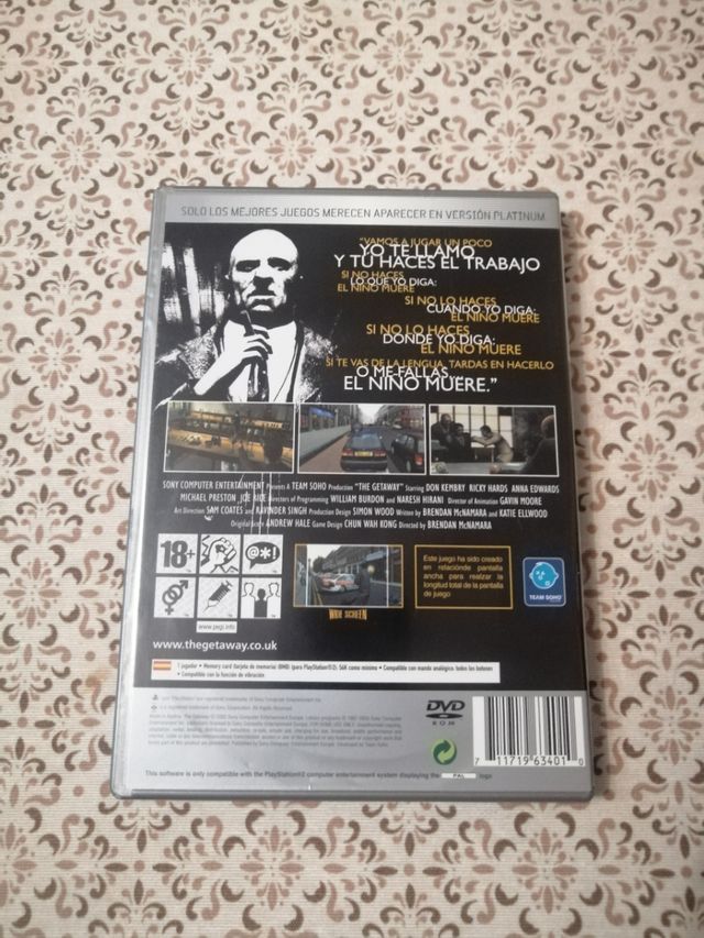 videojuego PlayStation 2 the Getaway
