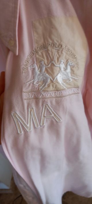 Camisa rosa manga larga La Martina