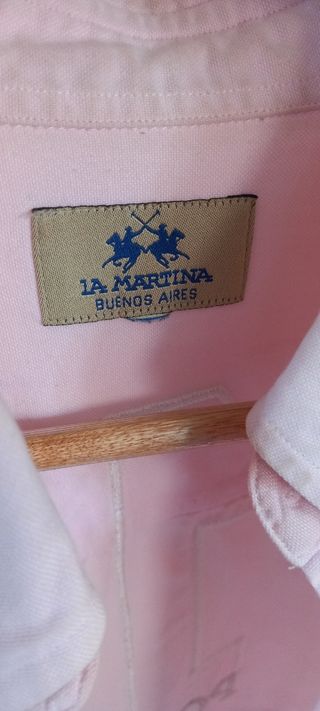 Camisa rosa manga larga La Martina