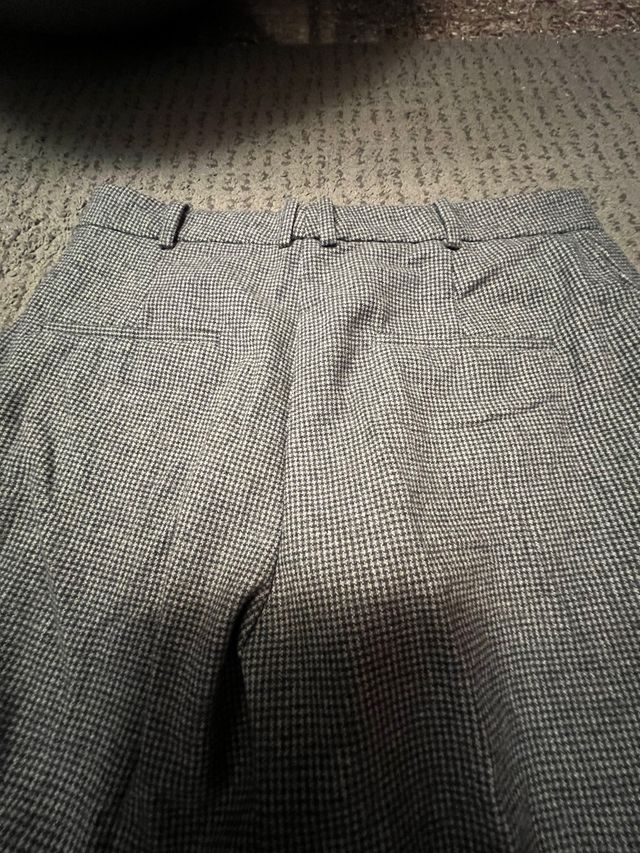 Pantalón traje slim fit lana