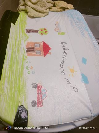 Cambiador bañera bebe