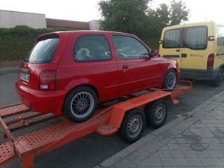 Grua coches, transporte vehículos clásicos, micro