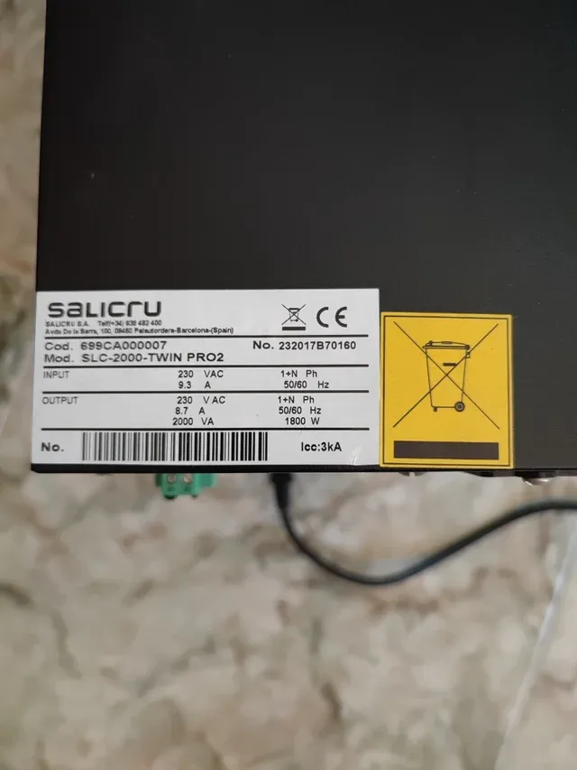 Salicru SLC Twin PRO 2 2000VA Schuko SAI