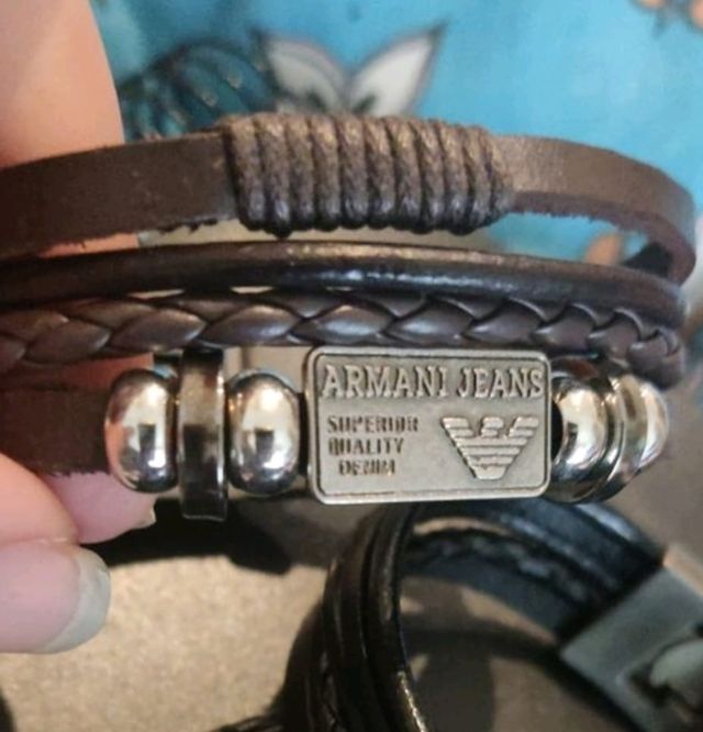 PULSERA DE CUERO GIORGIO ARMANI