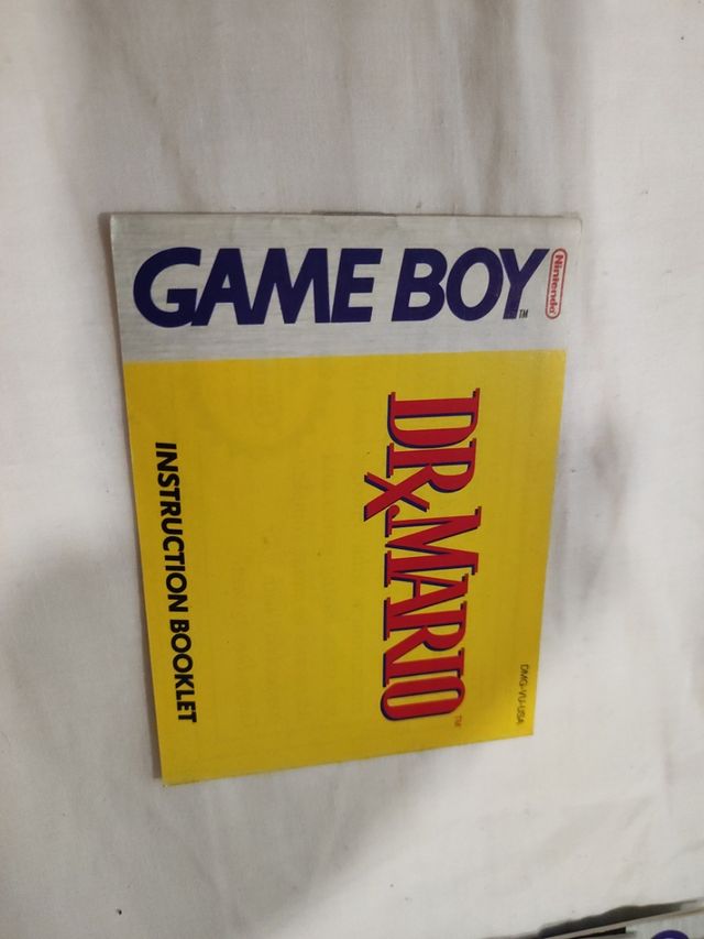 Manual dr.mario Game boy...hago envios