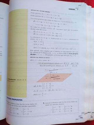 Libro Matemáticas 2 bachillerato Anaya