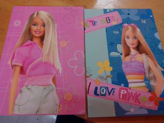 2 quadernoni a righi di Barbie