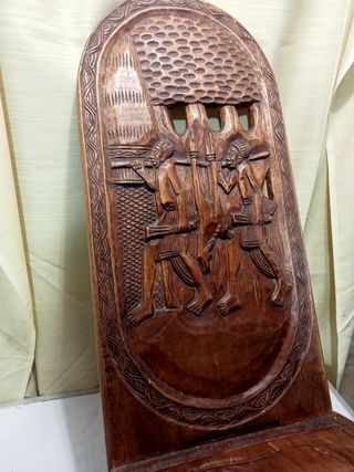 BONITA SILLA ETNICA BUENA MADERA BUEN E