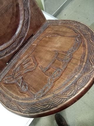 BONITA SILLA ETNICA BUENA MADERA BUEN E