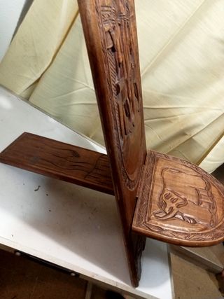 BONITA SILLA ETNICA BUENA MADERA BUEN E