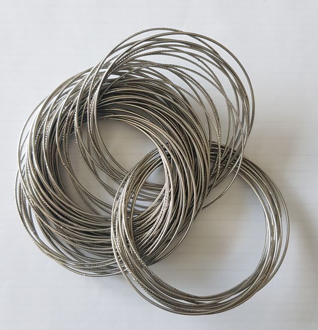 Bracciale multifilo color argento