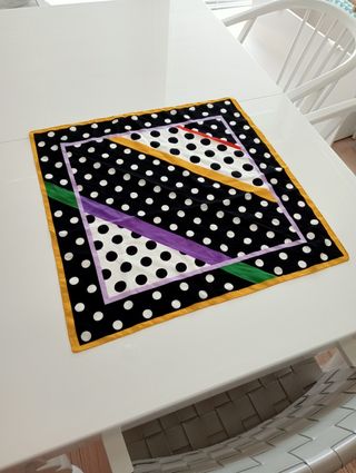 Foulard a righe e pois