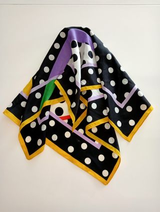 Foulard a righe e pois