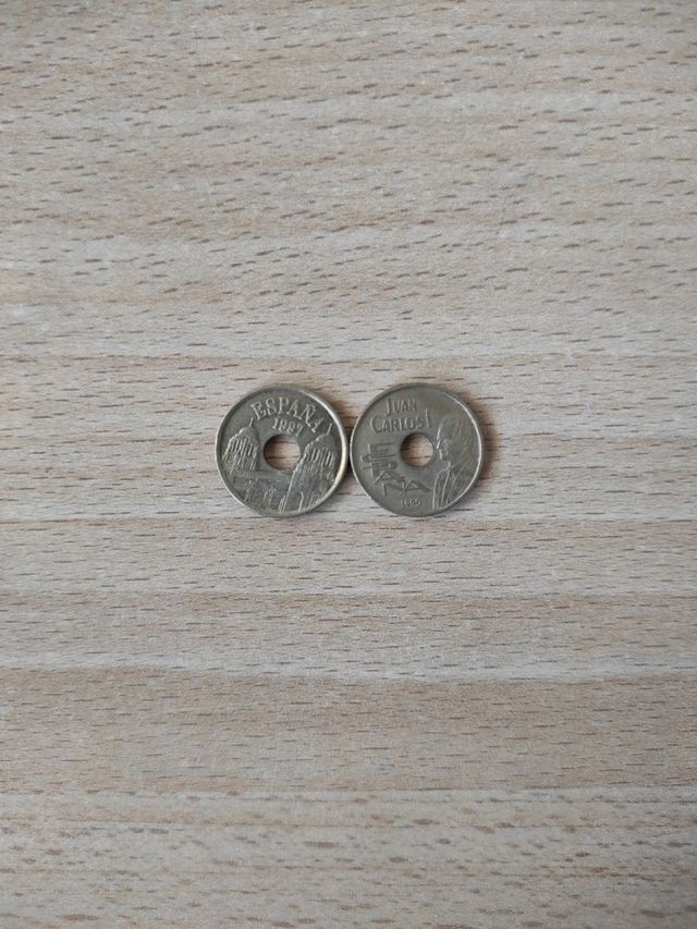 Monedas de 25 pesetas