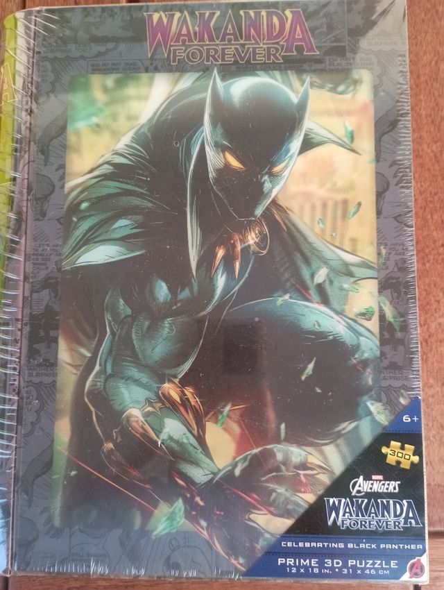 Puzzle Wakanda Forever puzzle 3D de Marvel en caja