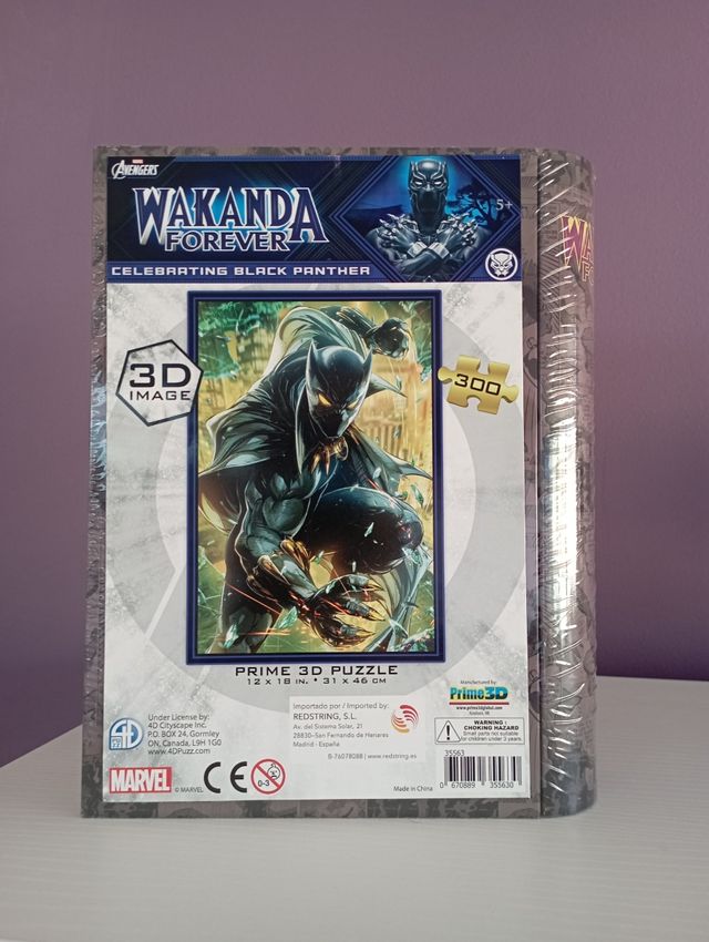 Puzzle Wakanda Forever puzzle 3D de Marvel en caja