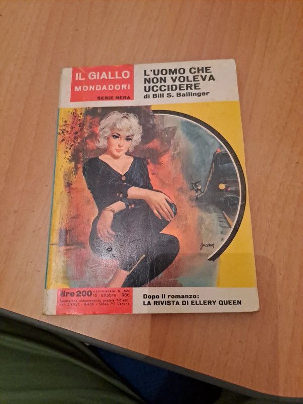 Libro L'uomo che non voleva uccidere B. Ballinger