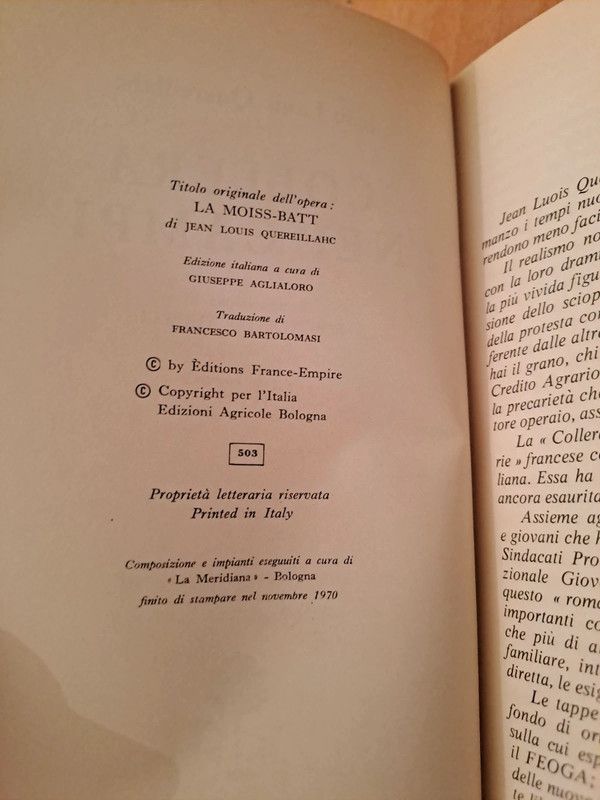 Libro Collera nei campi di Jean Louis Quereillahc