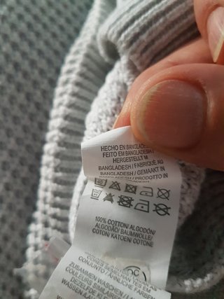 Jersey algodon gris perla T40