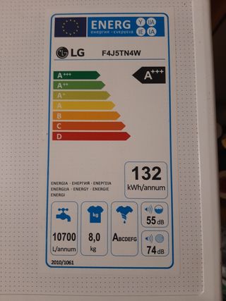 Lavadora LG 8 kg