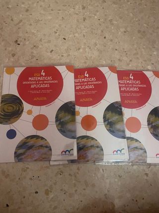 libros Matemáticas aplicadas 4 ESO 