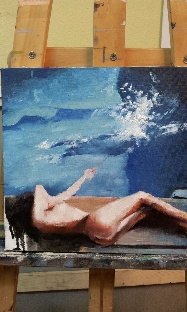 Cuadro 179. Oleo- lienzo, Cálido verano