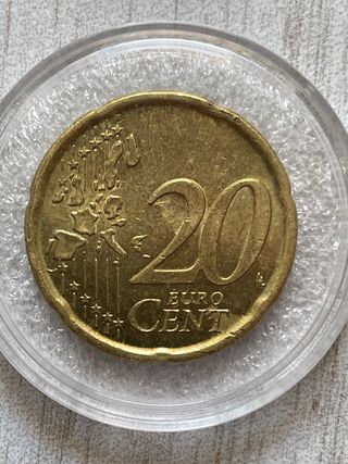 Moneda Coleccion 20 Cent Grecia 2002(1er Mapa)